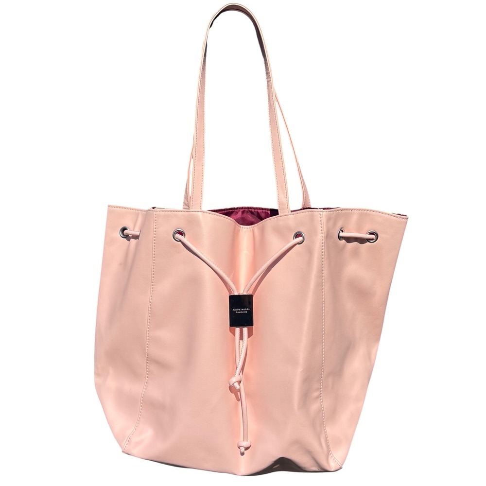 Ralph Lauren Romance Pink Faux Leather Tote Bag Drawstring Shoulder Bag‎ GWP